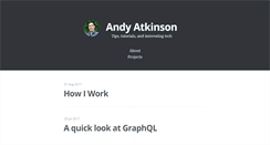 Desktop Screenshot of andyatkinson.com